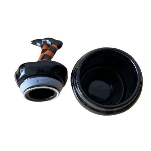Rae Dunn Ceramic Halloween Storage Cannister(Witch and Famous/4.5inx10.5in) - Picture 2 of 3